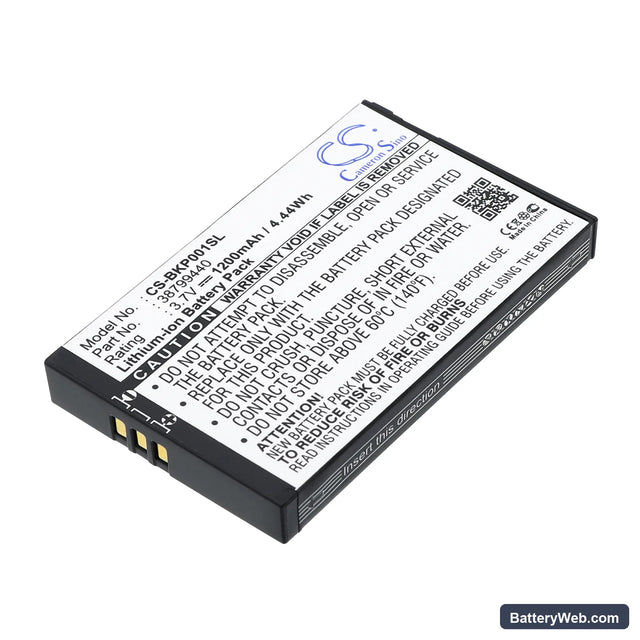 Becker Traffic Assist Pro Replacement Battery, 3.7V, 1200mAh, Li-ion 1