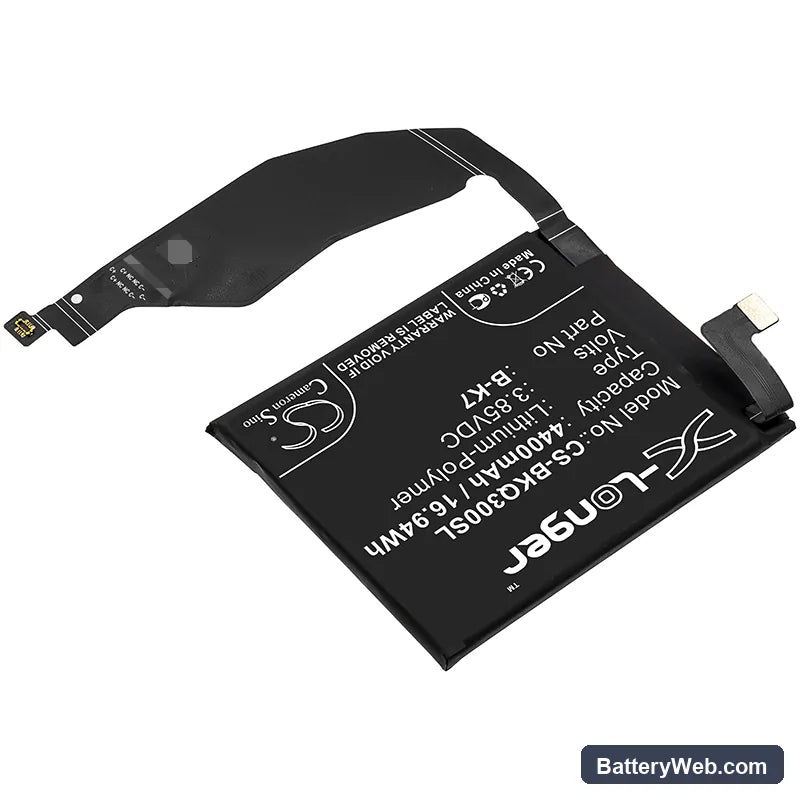Vivo iQOO 3 Replacement Battery, 3.85V, 4400mAh, Li-Polymer 2