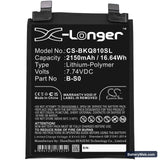 Vivo IQOO 8 Pro Replacement Battery, 7.74V, 2150mAh, Li-Polymer 3