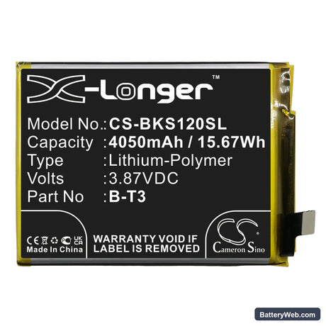 Vivo S12 Pro Replacement Battery, 3.87V, 4050mAh, Li-Polymer 3