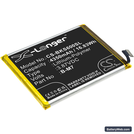 Vivo S6 5G Replacement Battery, 3.87V, 4350mAh, Li-Polymer 1