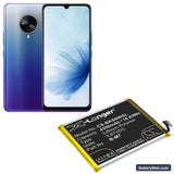 Vivo S6 5G Replacement Battery, 3.87V, 4350mAh, Li-Polymer 5