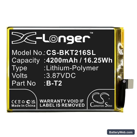 Vivo S12 Pro Replacement Battery, 3.87V, 4200mAh, Li-Polymer 3