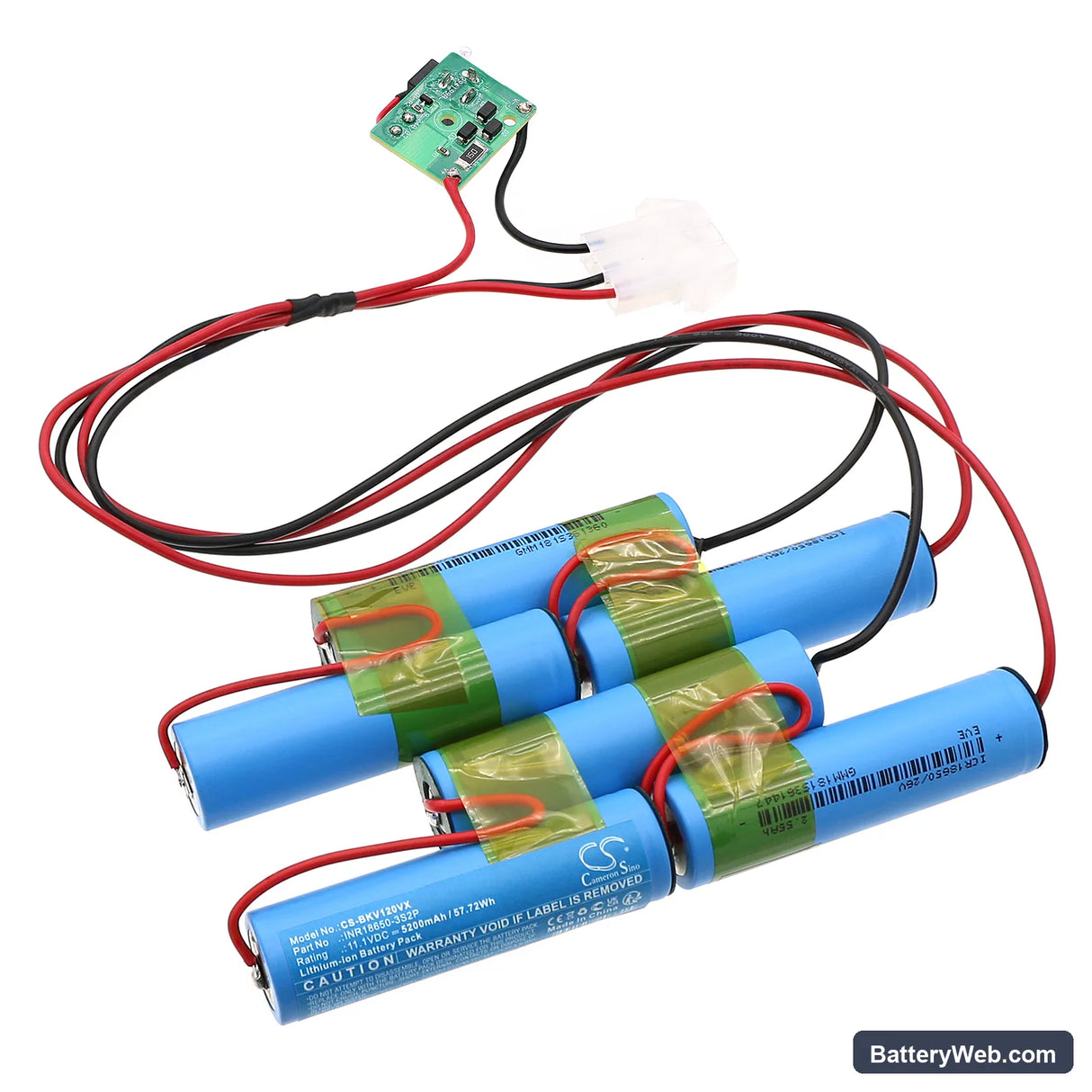 Black&Decker FHV1200 TYPE 1 Replacement Battery, 11.1V, 5200mAh, Li-ion 1