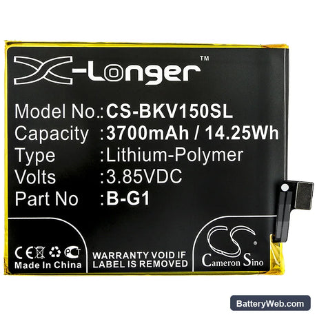 Vivo V15 Pro Replacement Battery, 3.85V, 3700mAh, Li-Polymer 3