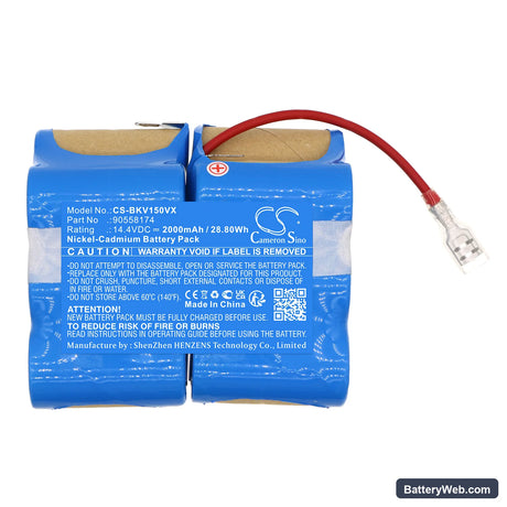 Black&Decker 14.4V DustBuster Replacement Battery, 14.4V, 2000mAh, Ni-CD 3