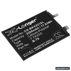 Vivo iQOO 10 5G Replacement Battery, 7.74V, 2200mAh, Li-Polymer 1