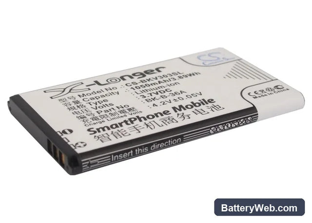BBK VIVO Y1 Replacement Battery, 3.7V, 1050mAh, Li-ion 1