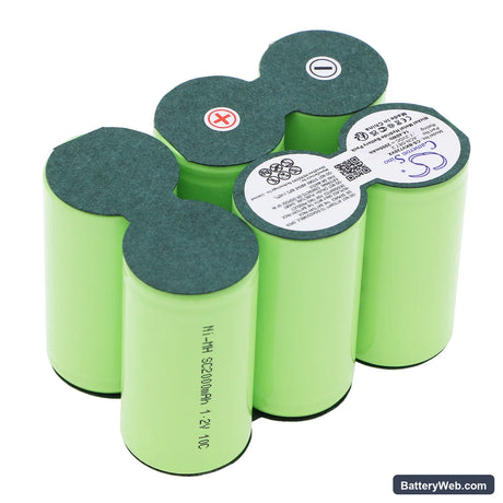 Black&Decker DV7205 Replacement Battery, 7.2V, 2000mAh, Ni-MH 2