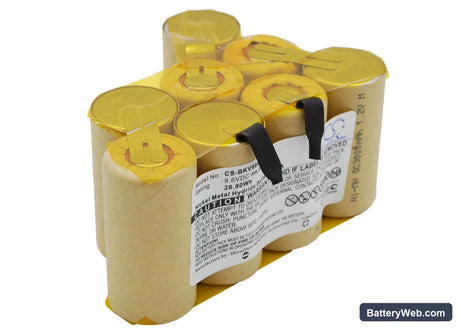 Black&Decker DV9605 Replacement Battery, 9.6V, 3000mAh, Ni-MH 2