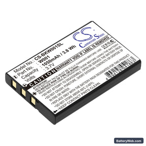 SMC Skype Wifi Phone Replacement Battery, 3.7V, 1050mAh, Li-ion 1