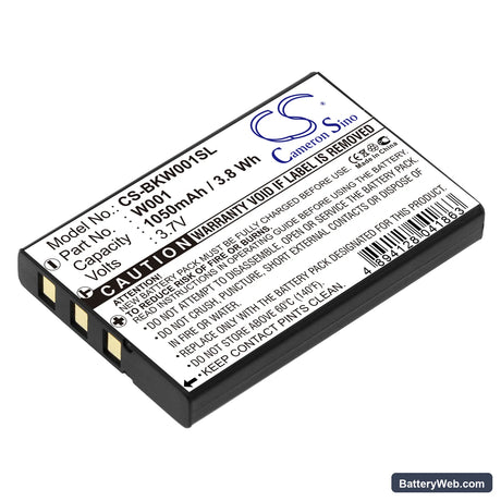 SMC Skype Wifi Phone Replacement Battery, 3.7V, 1050mAh, Li-ion 1