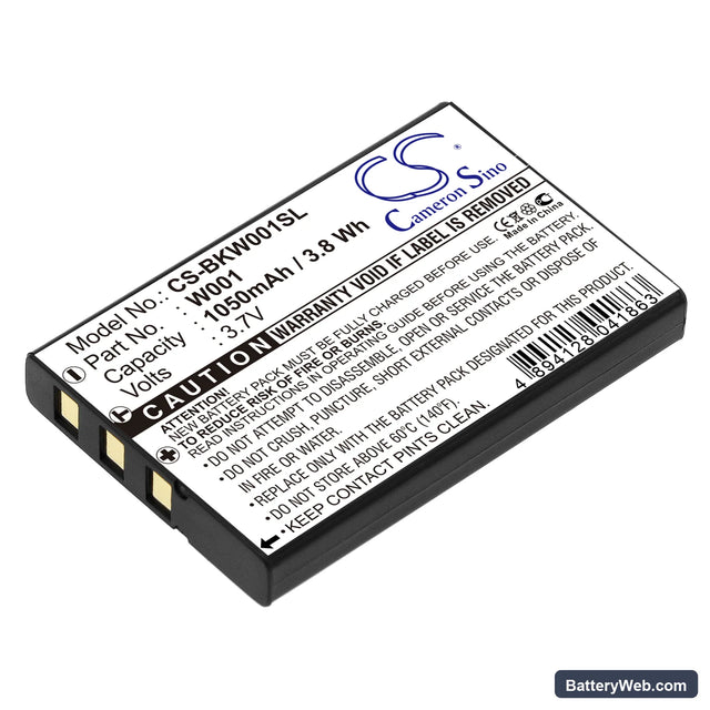 SMC Skype Wifi Phone Replacement Battery, 3.7V, 1050mAh, Li-ion 1