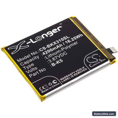Vivo X30 Pro Replacement Battery, 3.87V, 4200mAh, Li-Polymer 1