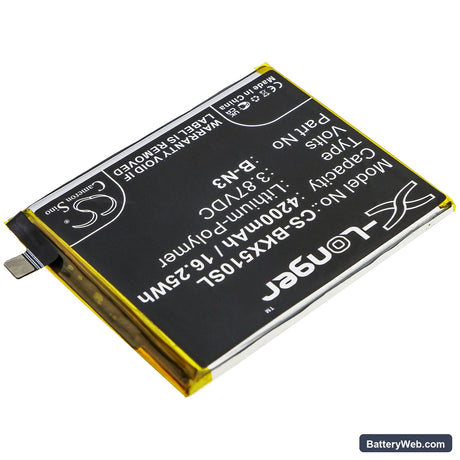 Vivo X50 Pro Replacement Battery, 3.87V, 4200mAh, Li-Polymer 2