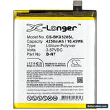 Vivo X50 Pro+ Replacement Battery, 3.87V, 4250mAh, Li-Polymer 3
