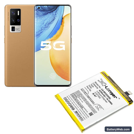 Vivo X50 Pro+ Replacement Battery, 3.87V, 4250mAh, Li-Polymer 5