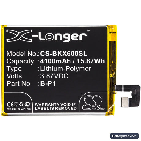 Vivo X60 Pro Replacement Battery, 3.87V, 4100mAh, Li-Polymer 3