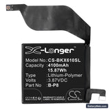 Vivo X60 Pro Plus Replacement Battery, 3.87V, 4100mAh, Li-Polymer 3