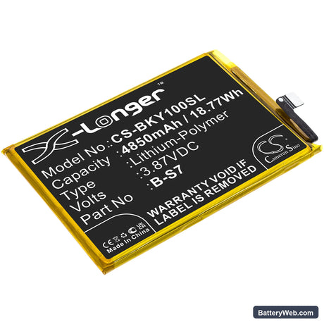 Vivo Y01 Replacement Battery, 3.87V, 4850mAh, Li-Polymer 1