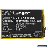 Vivo Y01 Replacement Battery, 3.87V, 4850mAh, Li-Polymer 3