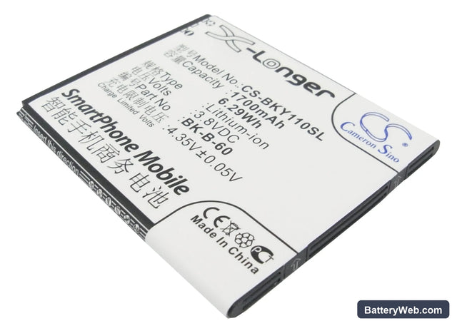 BBK VIVO Y11 Replacement Battery, 3.8V, 1700mAh, Li-ion 1
