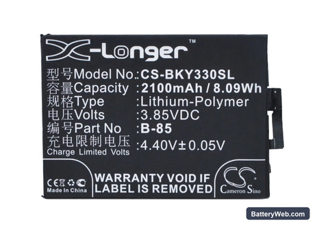 BBK VIVO Y33 Replacement Battery, 3.85V, 2100mAh, Li-Polymer 5
