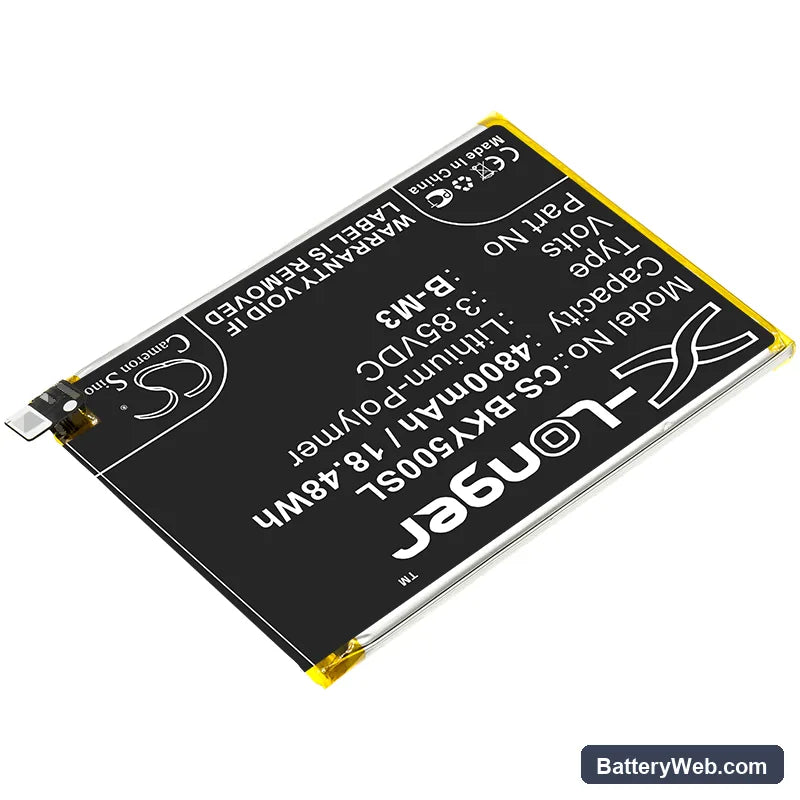 BBK VIVO Y50 Replacement Battery, 3.85V, 4800mAh, Li-Polymer 2