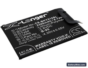 BBK Vivo Y51 Replacement Battery, 3.8V, 2300mAh, Li-Polymer 1