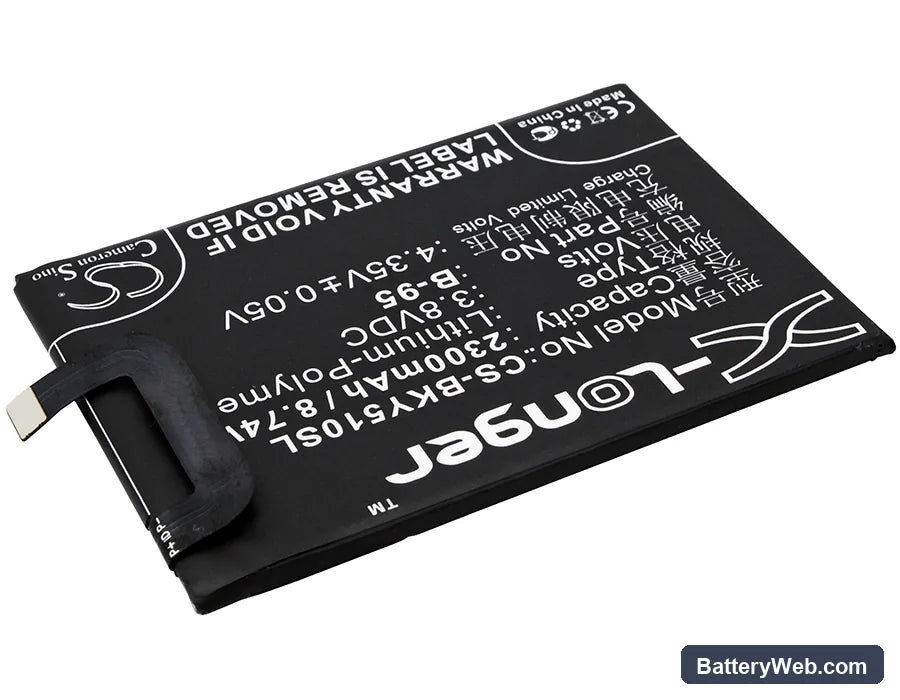 BBK Vivo Y51 Replacement Battery, 3.8V, 2300mAh, Li-Polymer 2