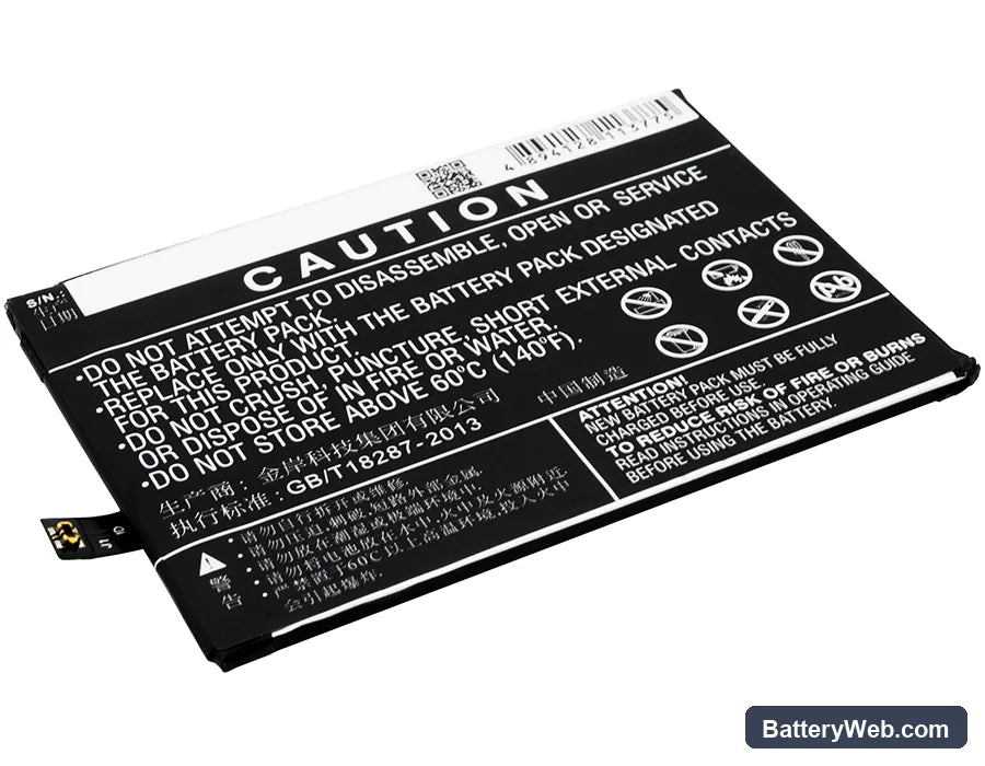 BBK Vivo Y51 Replacement Battery, 3.8V, 2300mAh, Li-Polymer 3