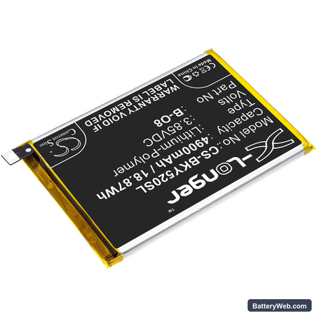 Vivo Y52s Replacement Battery, 3.85V, 4900mAh, Li-Polymer 2