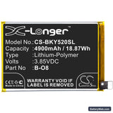 Vivo Y52s Replacement Battery, 3.85V, 4900mAh, Li-Polymer 3