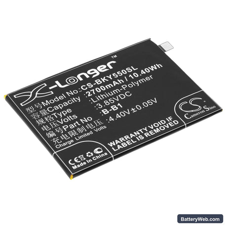 BBK VIVO Y55 Replacement Battery, 3.85V, 2700mAh, Li-Polymer 1