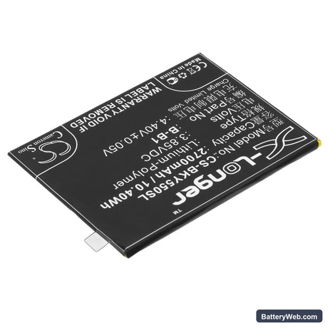 BBK VIVO Y55 Replacement Battery, 3.85V, 2700mAh, Li-Polymer 2