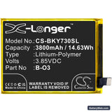Vivo Y73s 5G 2020 Replacement Battery, 3.85V, 3800mAh, Li-Polymer 3