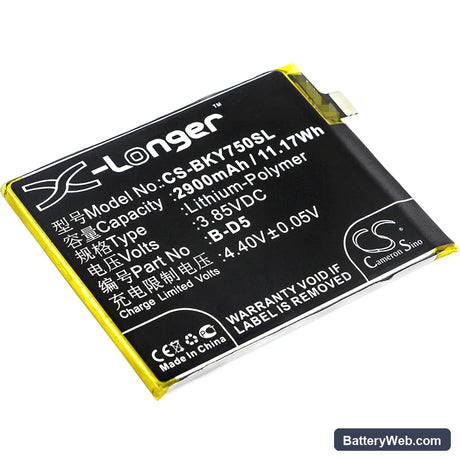 BBK VIVO Y75 Replacement Battery, 3.85V, 2900mAh, Li-Polymer 1