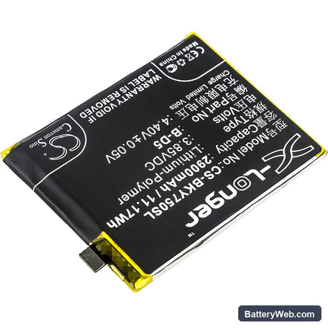 BBK VIVO Y75 Replacement Battery, 3.85V, 2900mAh, Li-Polymer 2