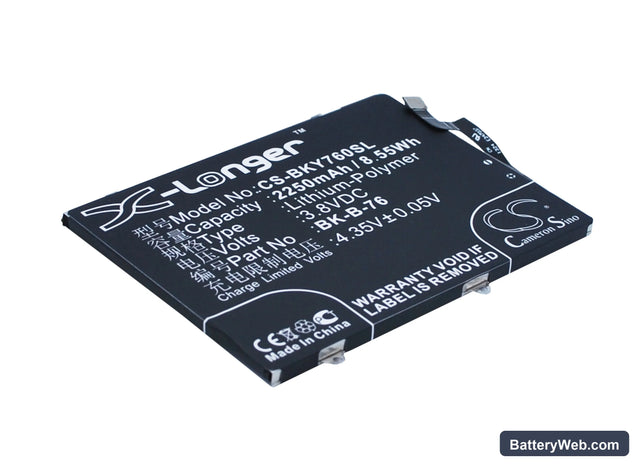 BBK VIVO Y27 Replacement Battery, 3.8V, 2250mAh, Li-Polymer 1