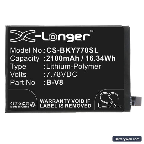 Vivo Y77 Replacement Battery, 7.78V, 2100mAh, Li-Polymer 3