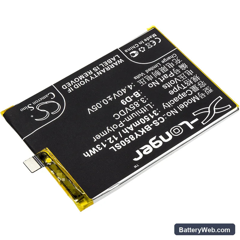 BBK VIVO Y85 Replacement Battery, 3.85V, 3150mAh, Li-Polymer 2