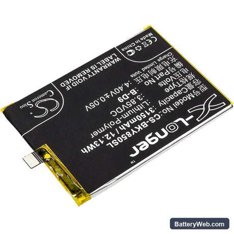 BBK VIVO Y85 Replacement Battery, 3.85V, 3150mAh, Li-Polymer 2