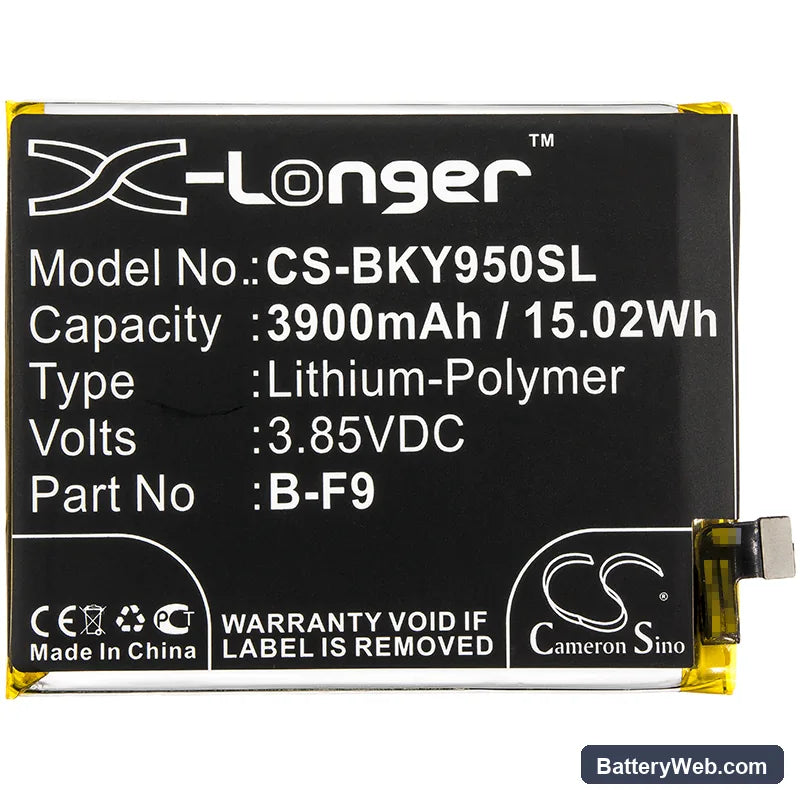 BBK VIVO Y95 Replacement Battery, 3.85V, 3900mAh, Li-Polymer 3