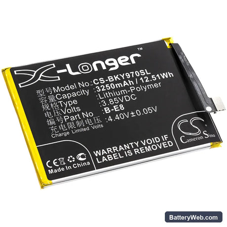 Vivo Y97 Replacement Battery, 3.85V, 3250mAh, Li-Polymer 1