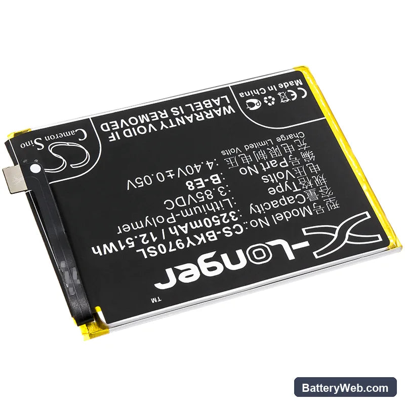 Vivo Y97 Replacement Battery, 3.85V, 3250mAh, Li-Polymer 2