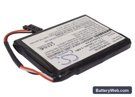 Becker Traffic Assist Z200 Replacement Battery, 3.7V, 720mAh, Li-ion 2
