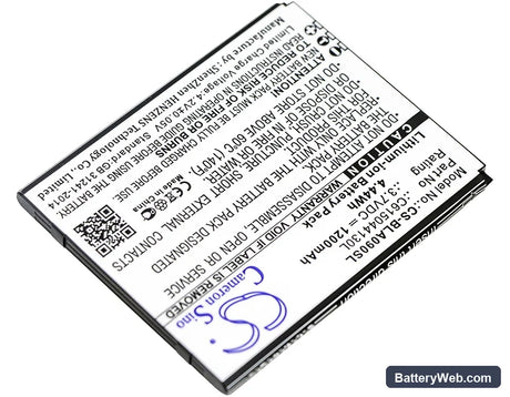 BLU Advance 4.0 M Replacement Battery, 3.7V, 1200mAh, Li-ion 2
