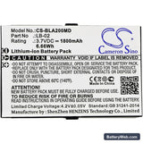 Biolight A2 Replacement Battery, 3.7V, 1800mAh, Li-ion 3