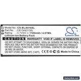 BLU Advance L5 Replacement Battery, 3.7V, 1100mAh, Li-ion 3