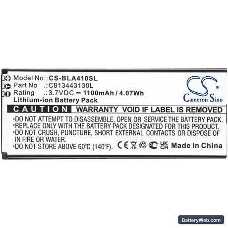 BLU Advance L5 Replacement Battery, 3.7V, 1100mAh, Li-ion 3